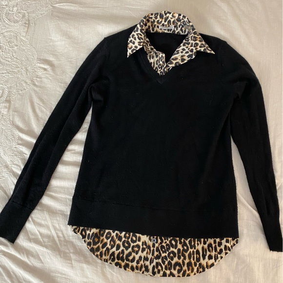 Equipment Cashmere Silk Layered Sweater (SW1) - Picture 1 of 4